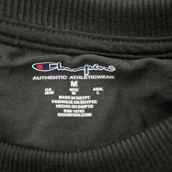 Champion Black Men's Sweater Sweatshirt Size Medium NEW - Picture 3 of 4